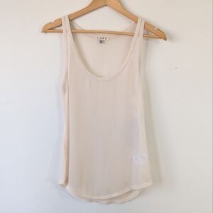 Sheer Cream Tank